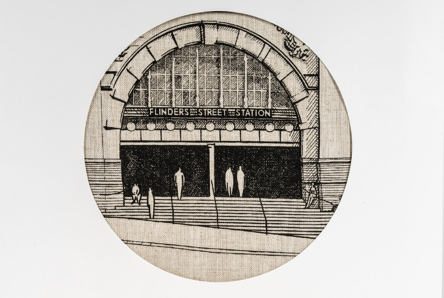 Detail of Flinders Street Station Souvenir